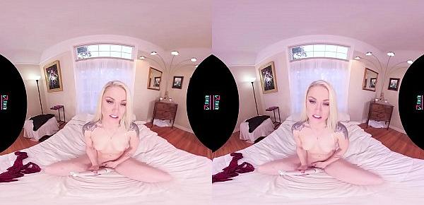  VRHUSH Ash Hollywood masturbates in POV VR